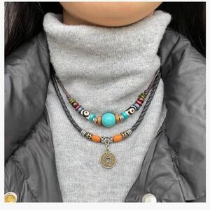 Vintage Tribal Beaded Necklace